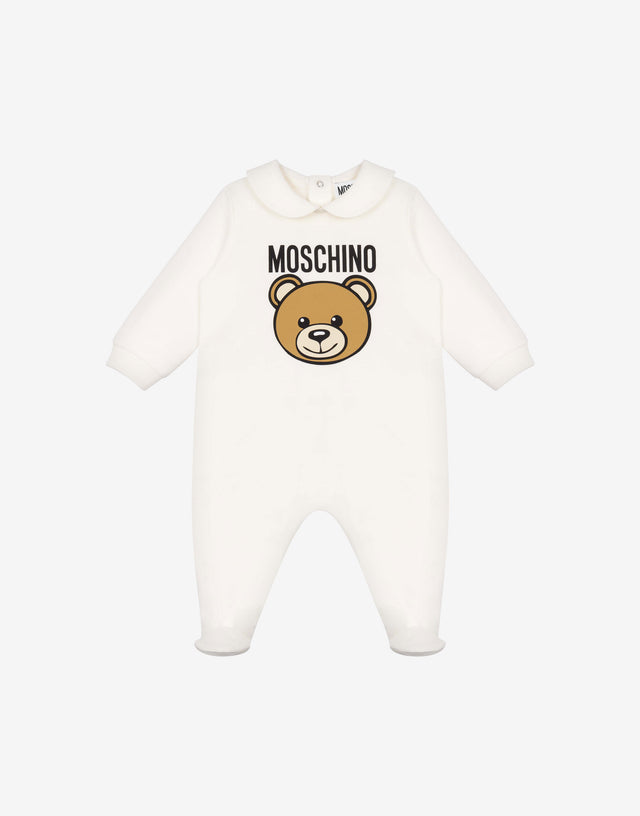 Moschino Teddy Bear fleece babygrow White Moschino 0