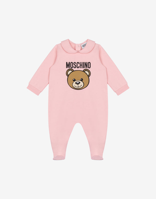 Moschino Teddy Bear fleece babygrow Pink Moschino 0