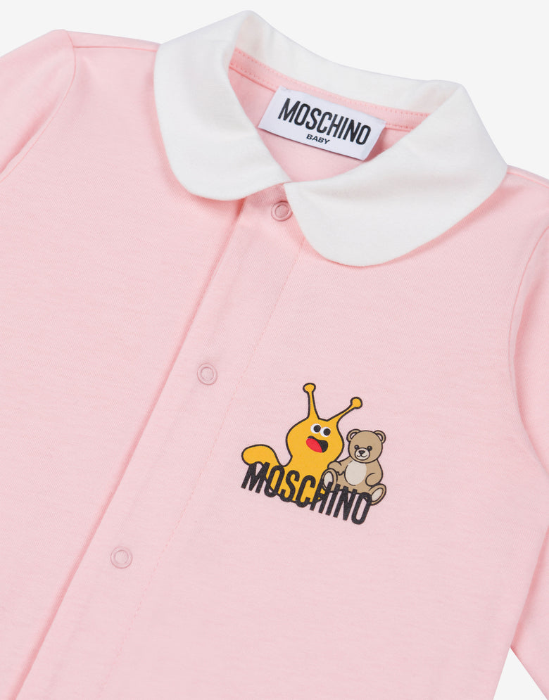 Pijama de algodón estampado Rosa pastel Moschino 2