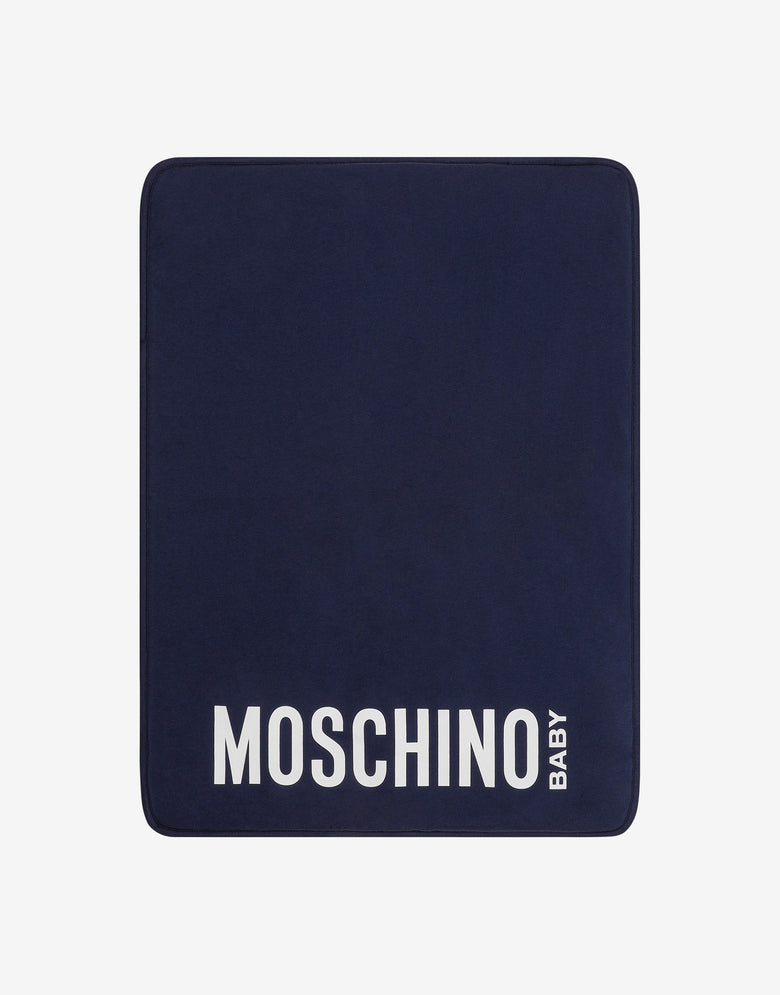 贴饰绒面妈妈包 蓝海军 Moschino 1