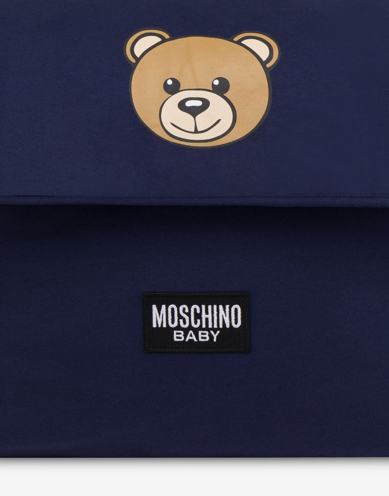贴饰绒面妈妈包 蓝海军 Moschino 2