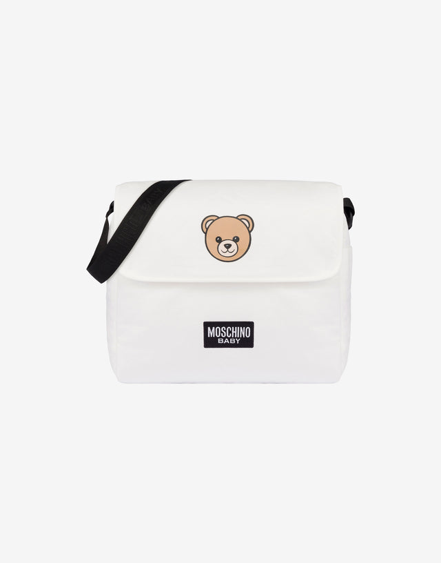 Bolsa momia de felpa de algodón Osito de Moschino Blanco Moschino 0
