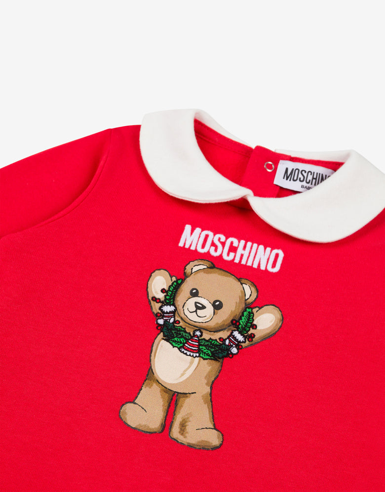 毛绒 Moschino 泰迪熊睡衣 红色 Moschino 2
