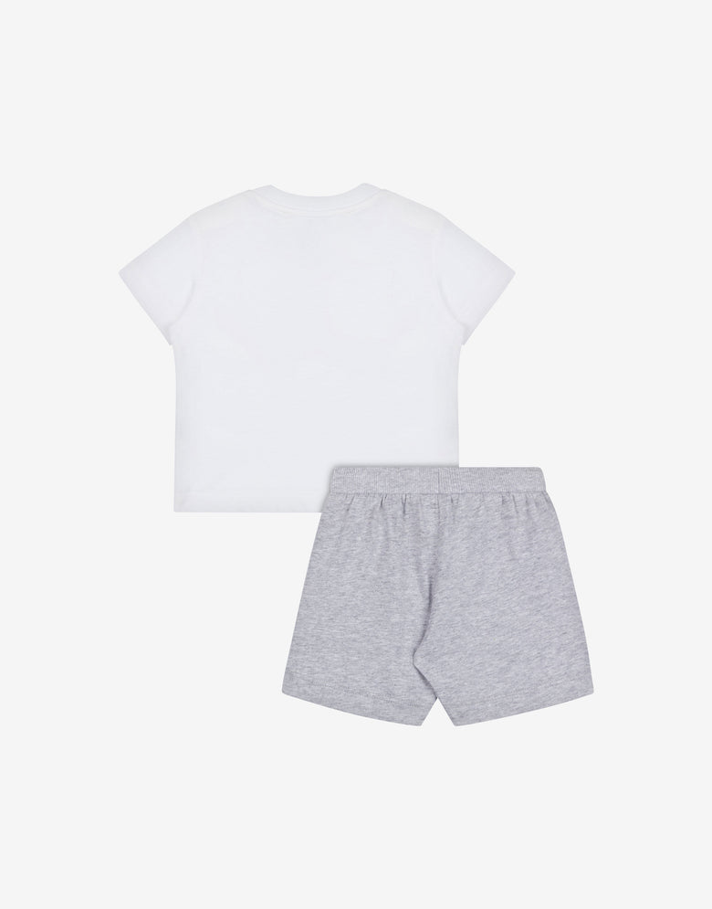 Jersey T-shirt and shorts set Teddy Bear Grey Moschino 1