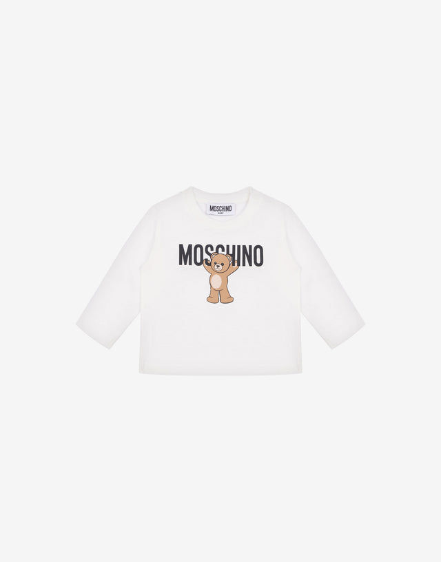 Moschino Teddy Bear cotton jersey maxi t-shirt White Moschino 0