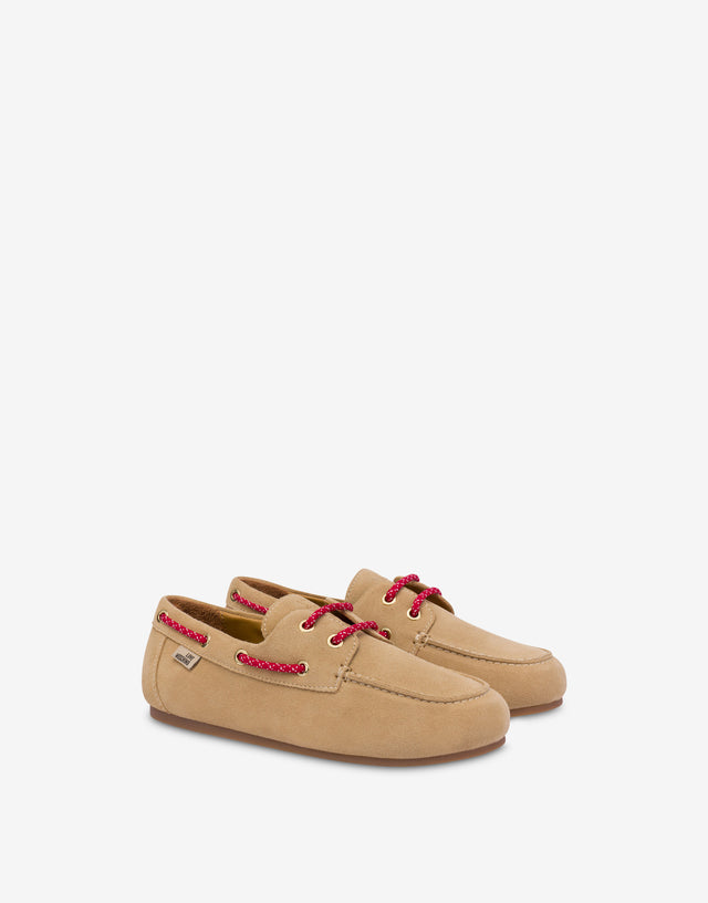 Mocasines de ante Beige Love Moschino 0