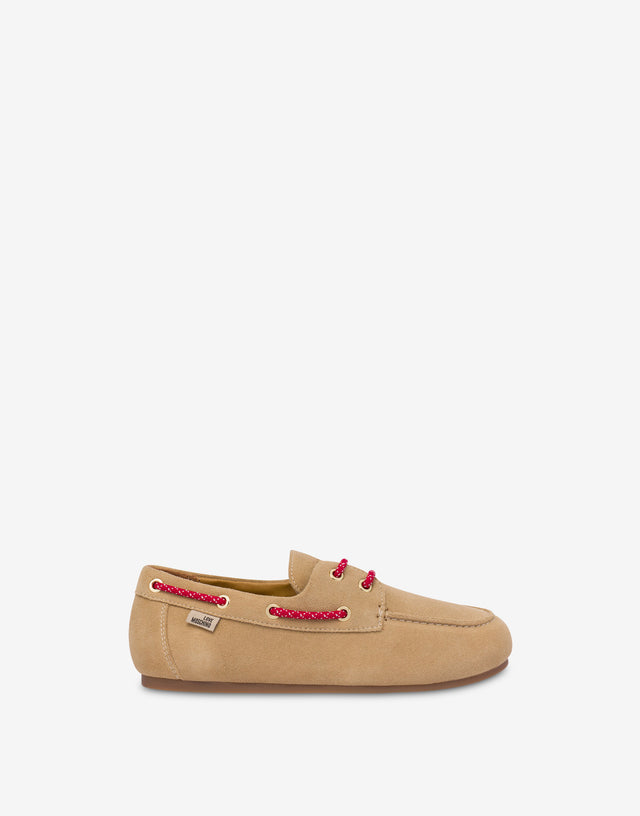 Mocasines de ante Beige Love Moschino 1