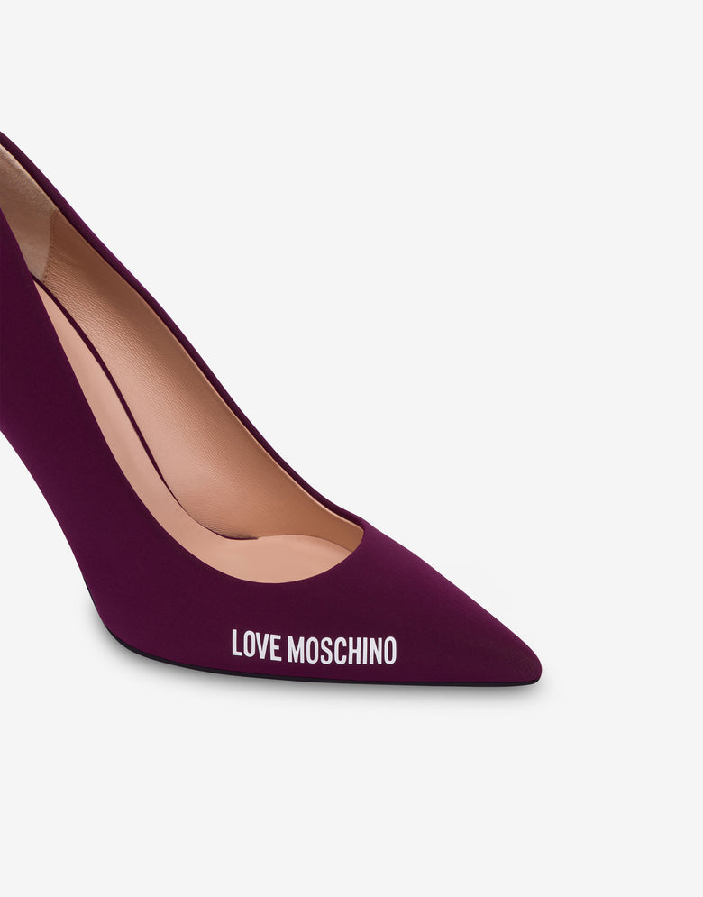 Zapato décolleté en neopreno Rubber Logo  Love Moschino 3