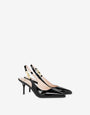 Patent slingbacks Love Chain Strap