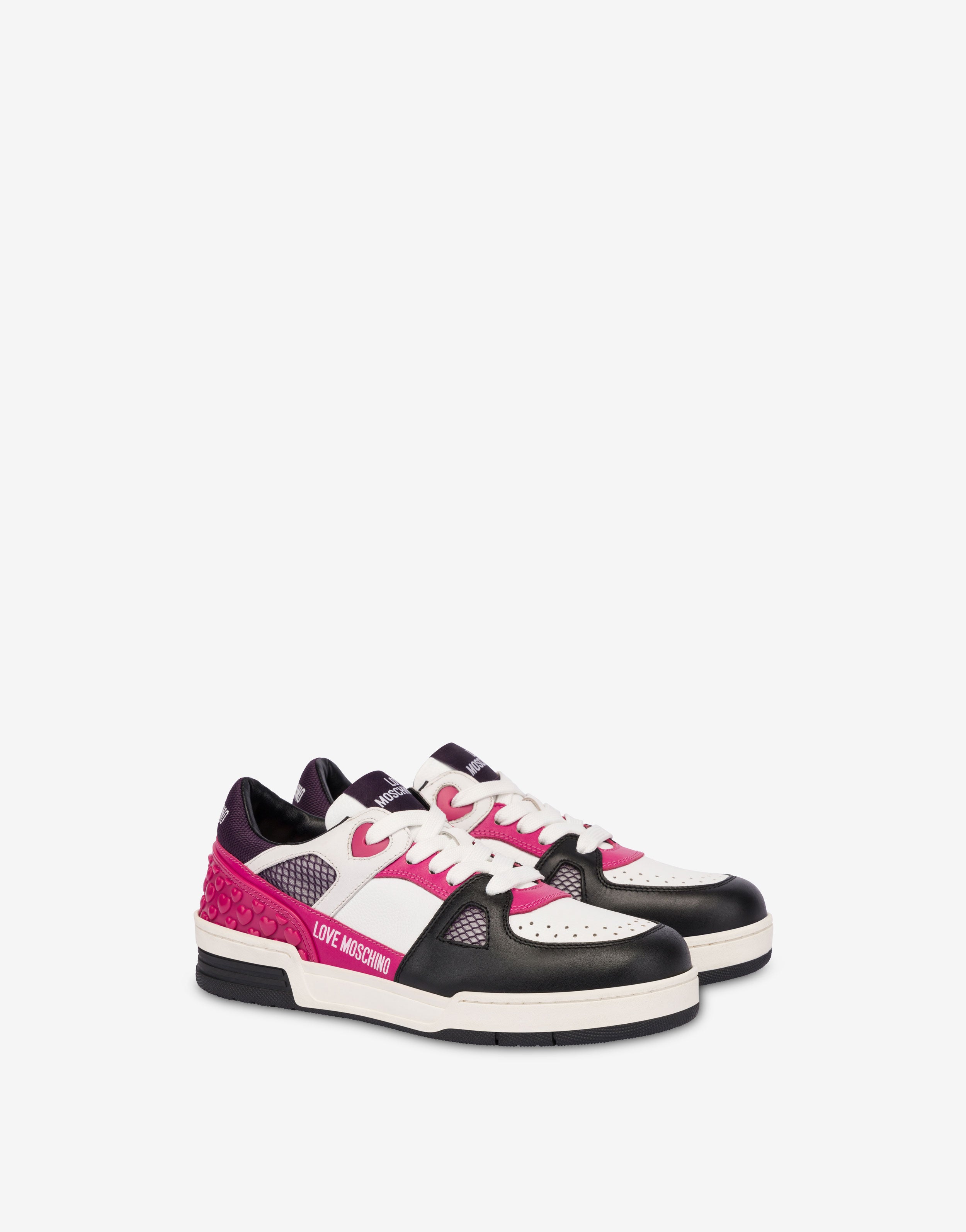 ＊LOVE MOSCHINO＊クリスタルハート レザー スニーカー LOVE MOSCHINO SILVER SIDE HEART PATCH SNEAKER – A Step Above