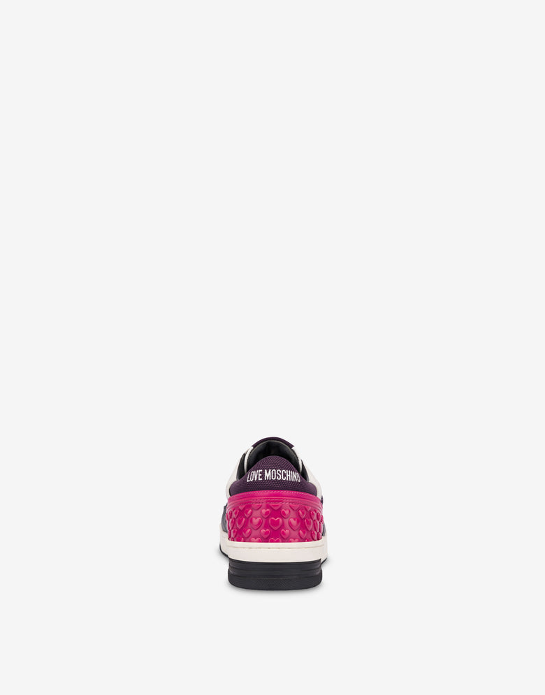 Zapatillas de piel de becerro Blanco Love Moschino 2