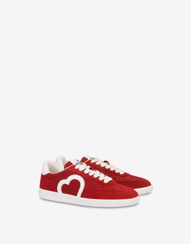 Zapatillas de ante Rojo Love Moschino 0