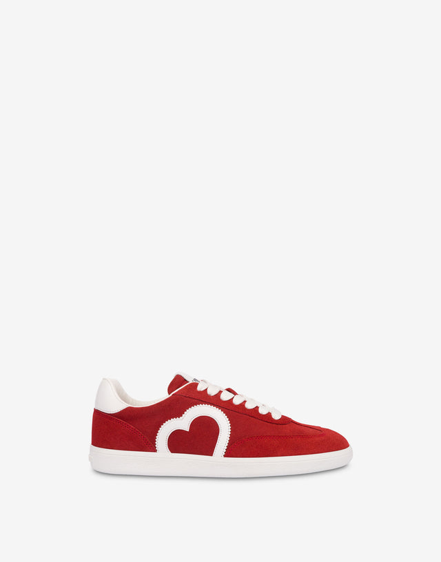 Zapatillas de ante Rojo Love Moschino 1