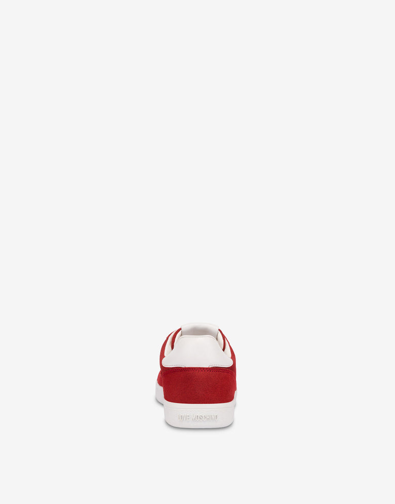 Zapatillas de ante Rojo Love Moschino 2