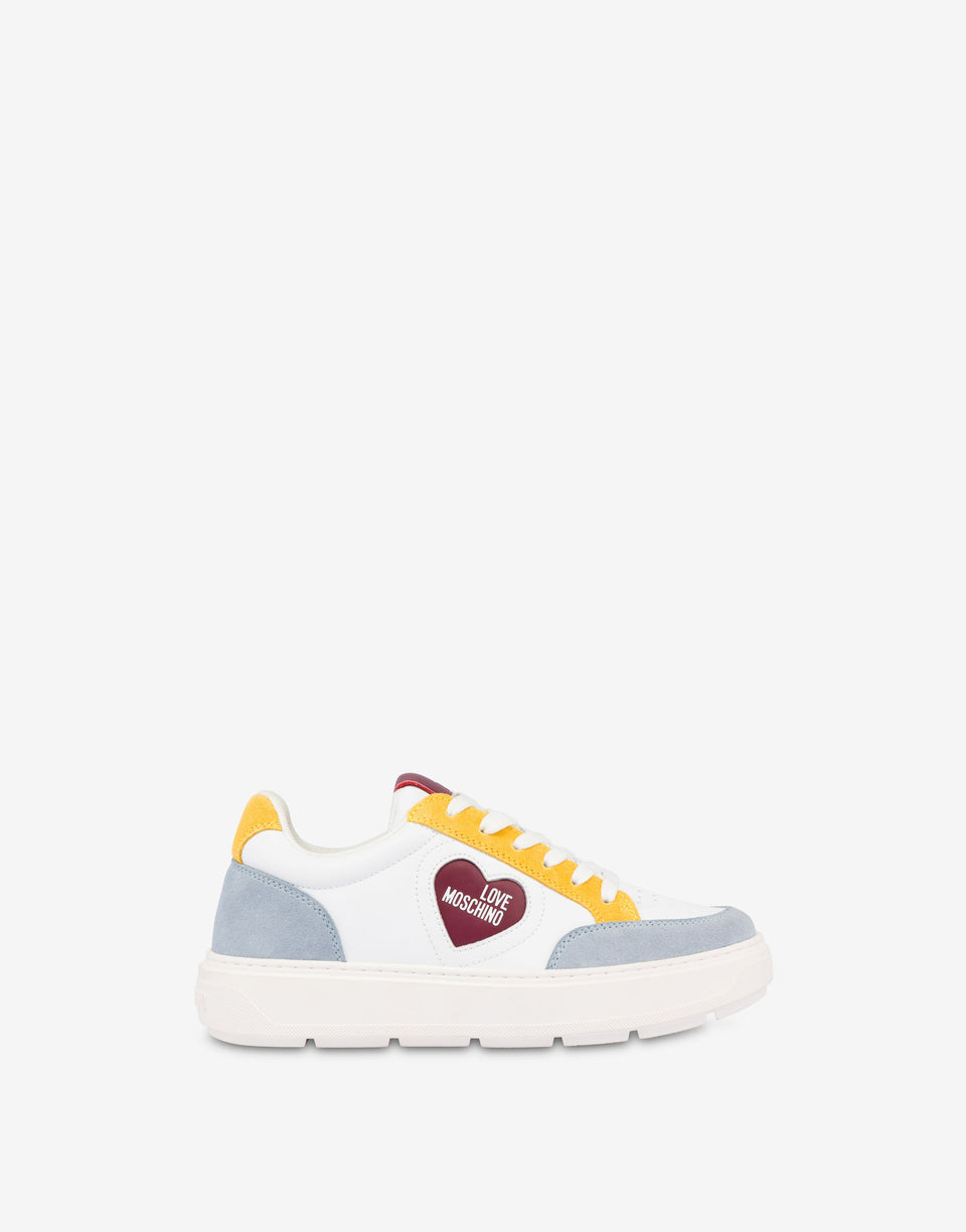 Zapatillas de piel de becerro Bold Love Blanco Love Moschino 1