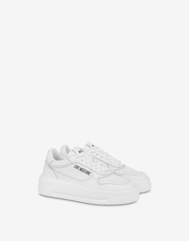 Sneakers in calfskin White Love Moschino 0