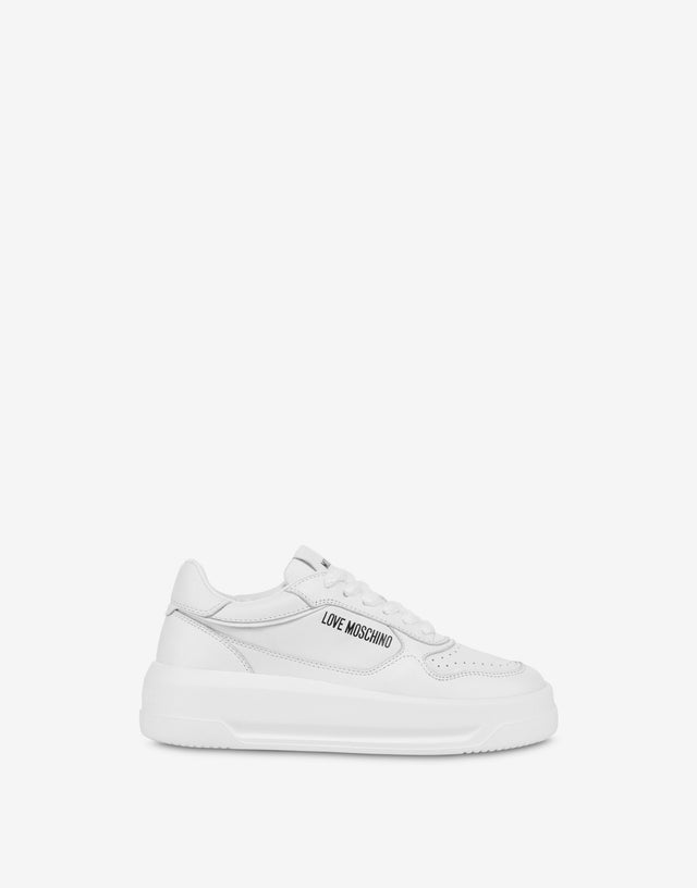 Sneakers in calfskin White Love Moschino 1