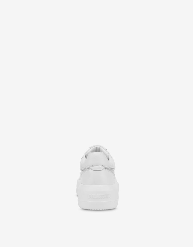 Sneakers in calfskin White Love Moschino 2