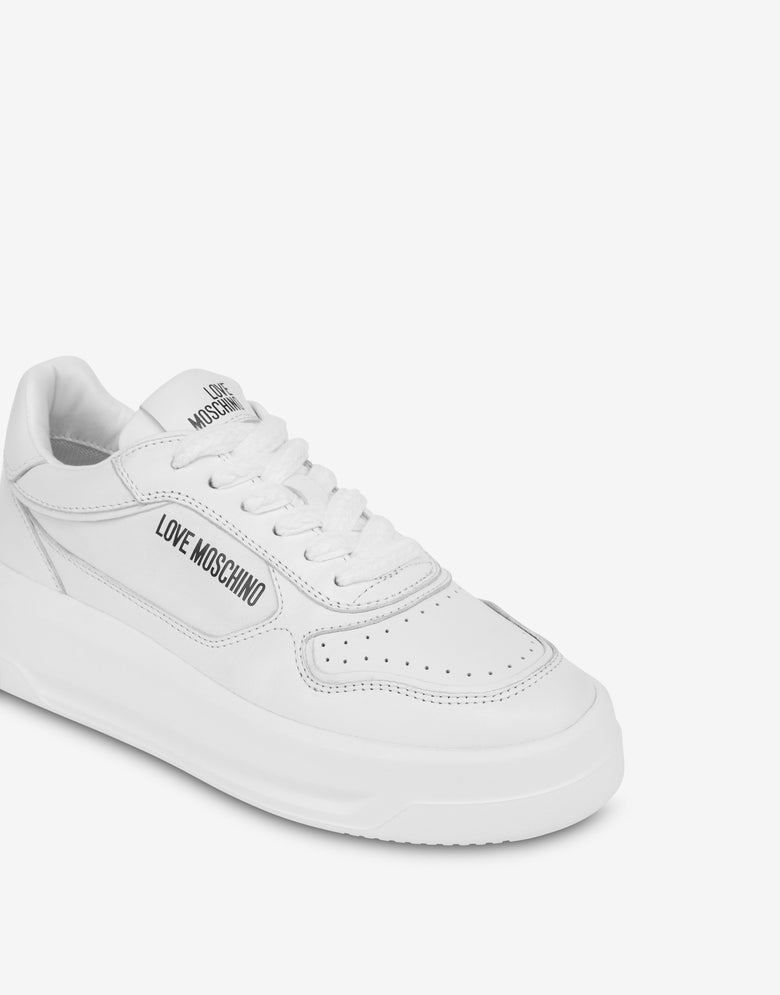 Sneakers in calfskin White Love Moschino 3