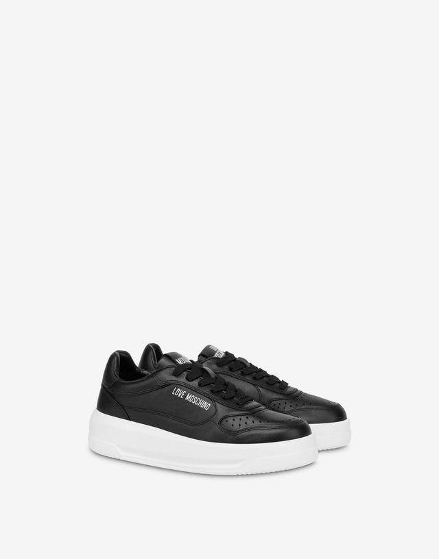 Zapatillas de piel de becerro Negro Love Moschino 0