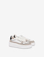 Suede and calf leather sneakers