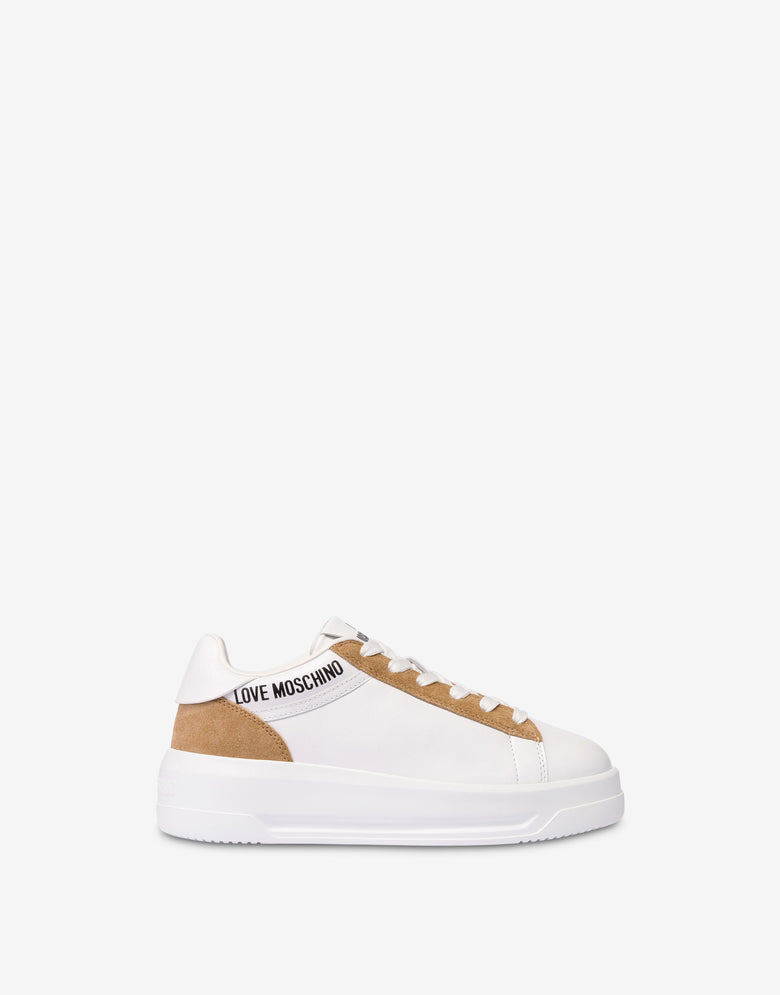 Zapatillas de piel de becerro Eclipse Blanco Love Moschino 1
