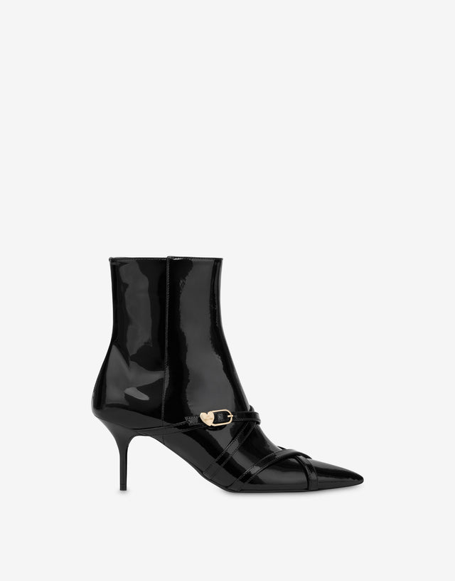 Botines de charol Negro Love Moschino 1