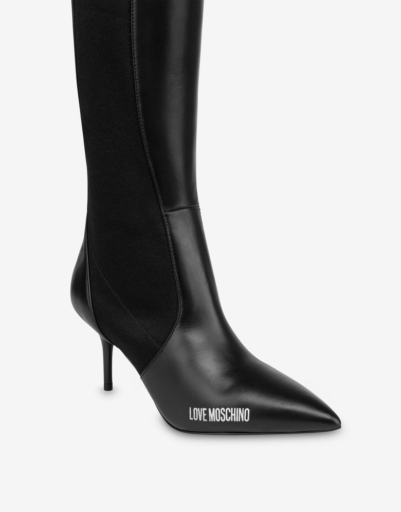小牛皮靴子 黑色 Love Moschino 3