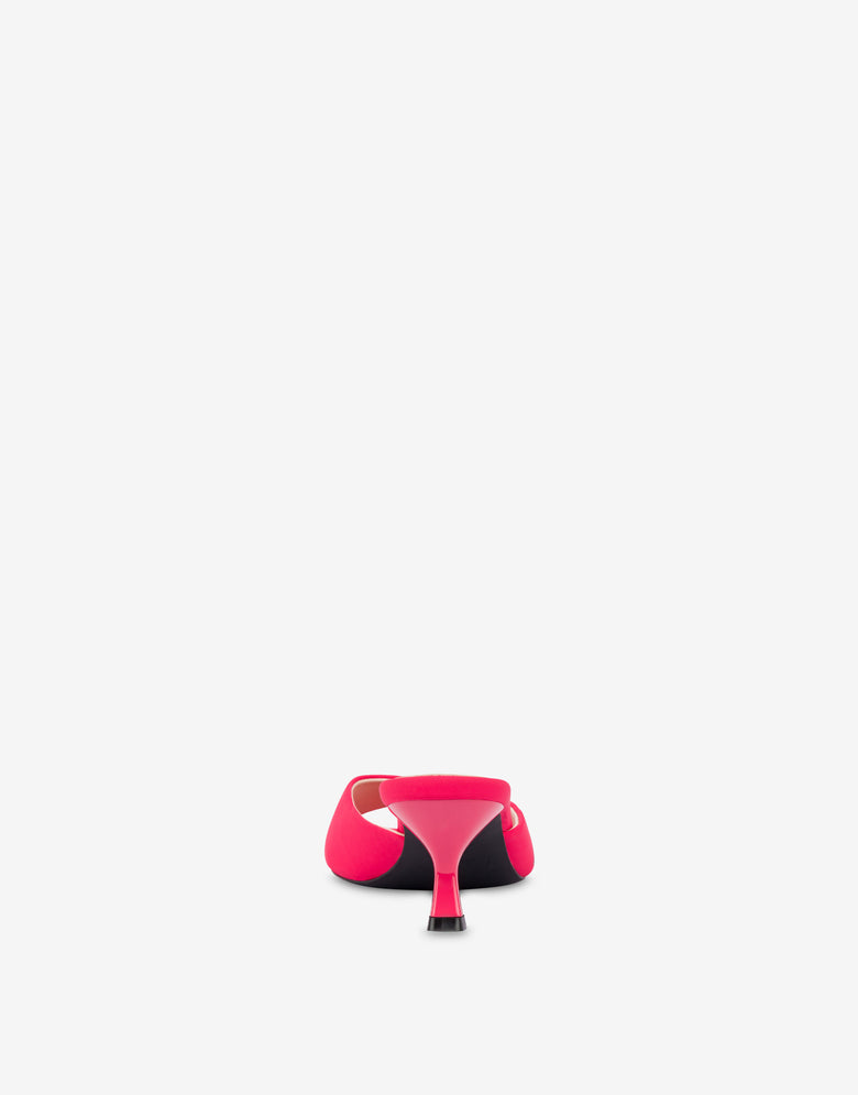 Mules lycra en Rubber Logo Rojo Love Moschino 2