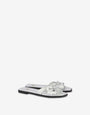 Sandalias planas de napa laminada Filled Heart