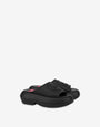 Rubber sandals with chunky sole