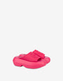 Rubber sandals with chunky sole
