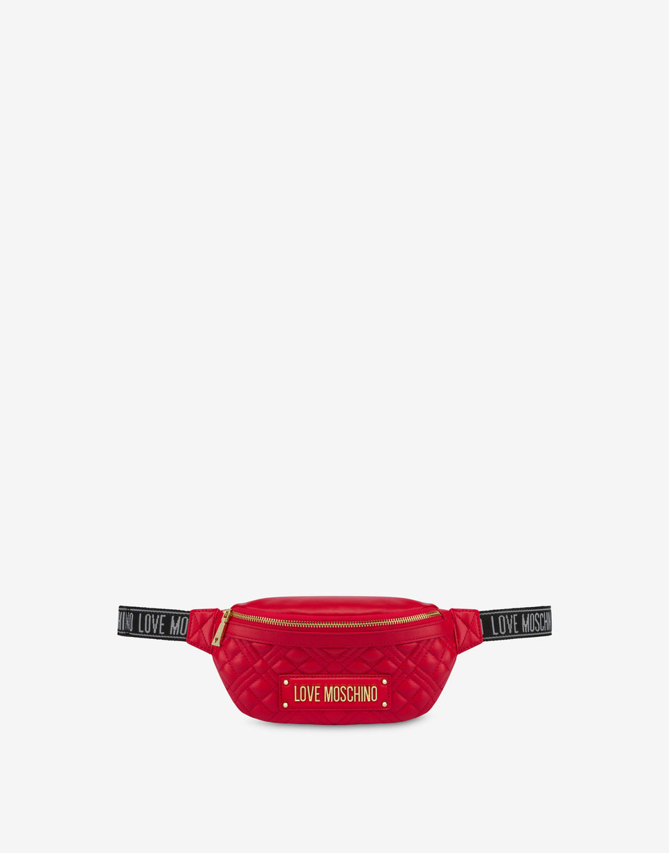 Riñonera New Shiny Quilted  Rojo Love Moschino 0
