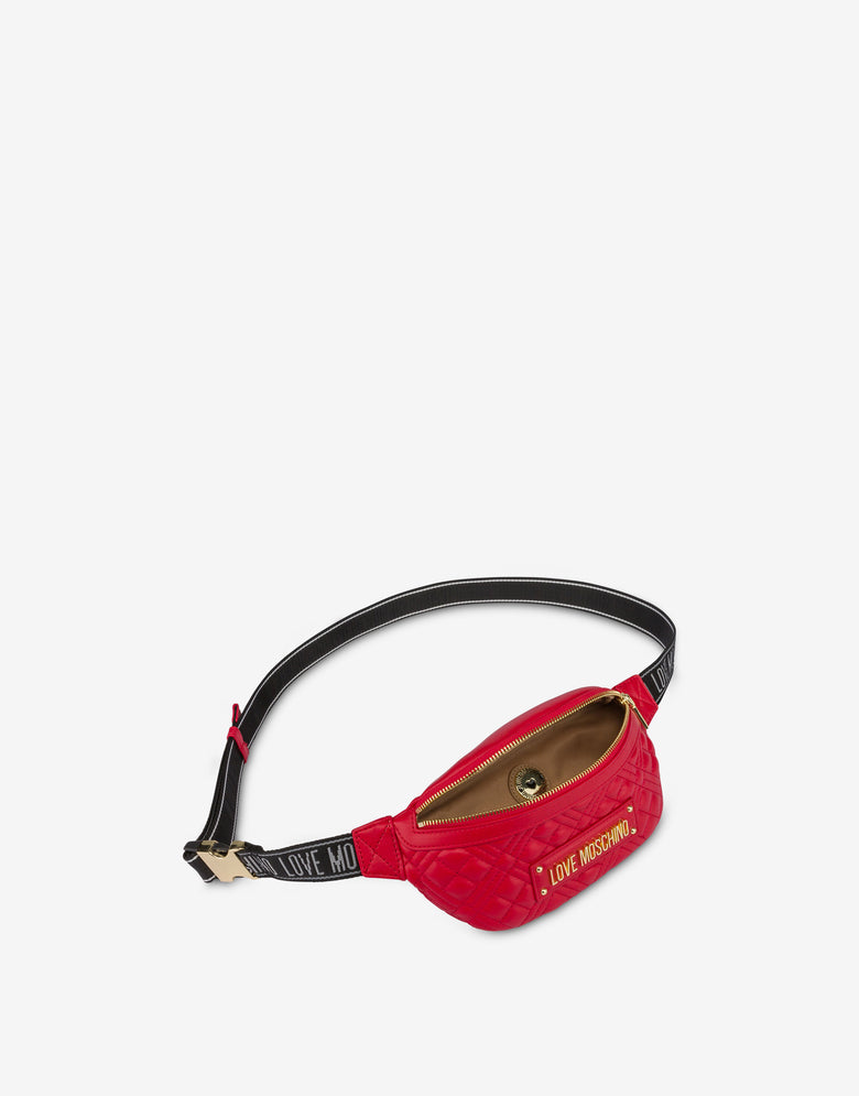New Shiny Quilted腰包  红色 Love Moschino 2