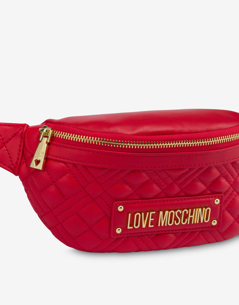 New Shiny Quilted腰包  红色 Love Moschino 3