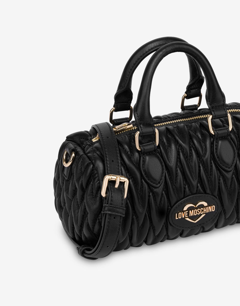 Bolso mini acolchado Negro Love Moschino 3