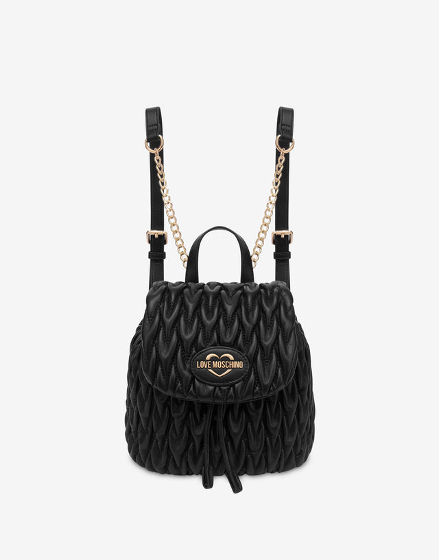 软质面料背包 黑色 Love Moschino 0