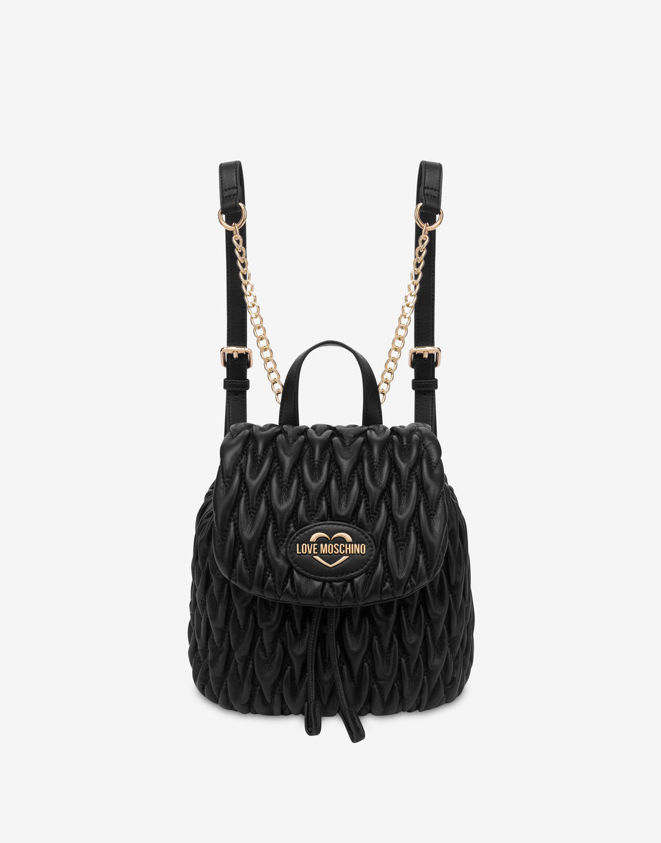 软质面料背包 黑色 Love Moschino 0