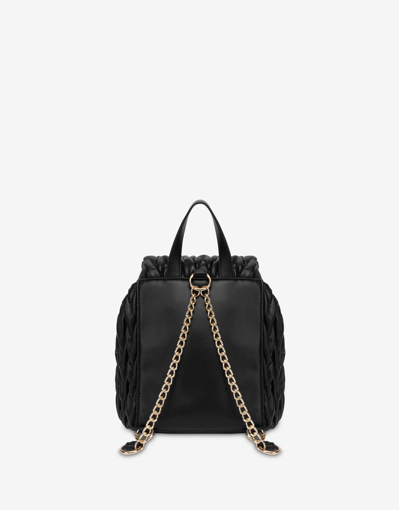 软质面料背包 黑色 Love Moschino 1