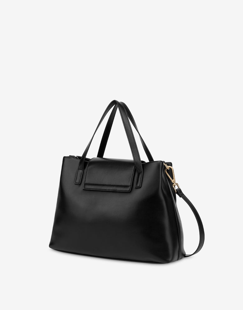 Shopper bag Clothespin Black Love Moschino 1