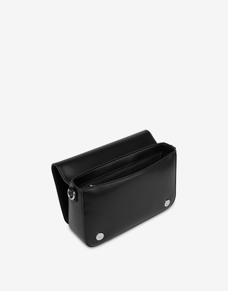 Embossed logo crossbody bag Black Love Moschino 2