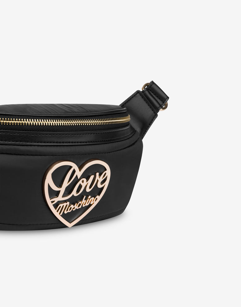 绗缝尼龙腰包 黑色 Love Moschino 3