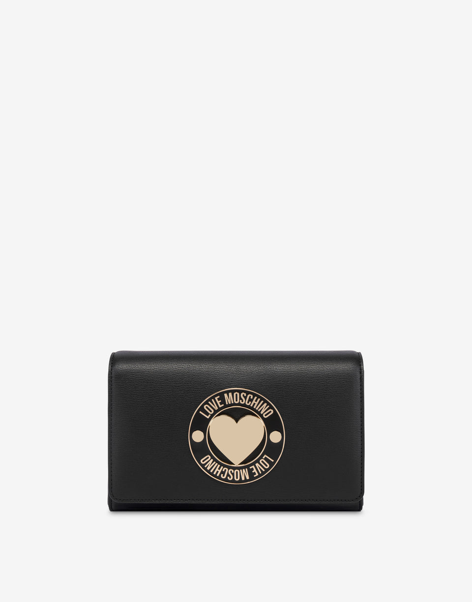 Bandolera decorada Negro Love Moschino 0