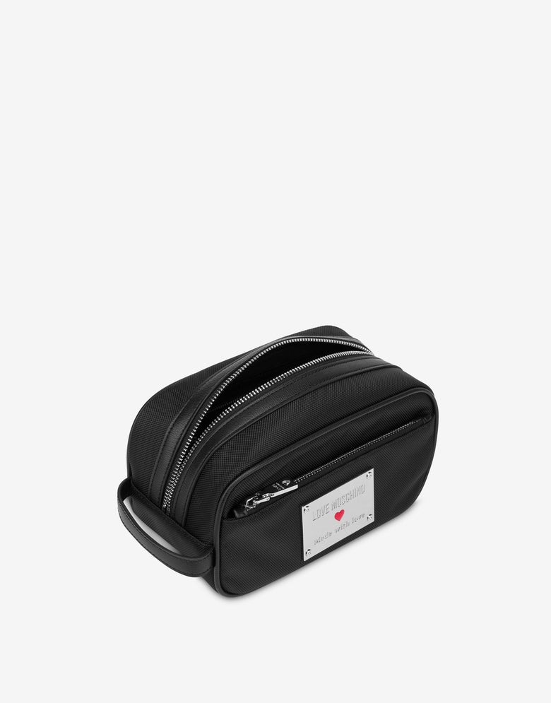 Estuche de nylon Negro Love Moschino 2