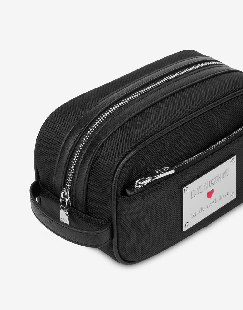 Estuche de nylon Negro Love Moschino 3