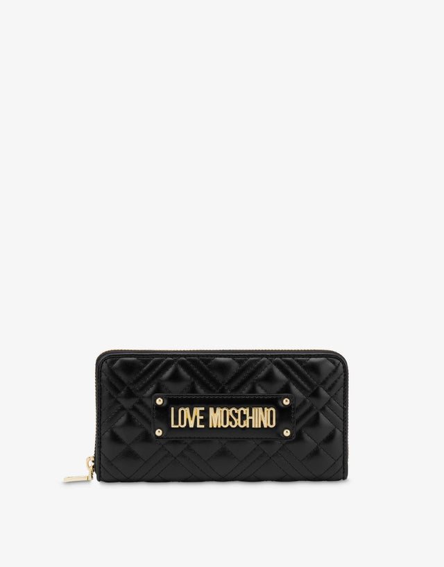 Cartera con logo Negro Love Moschino 0