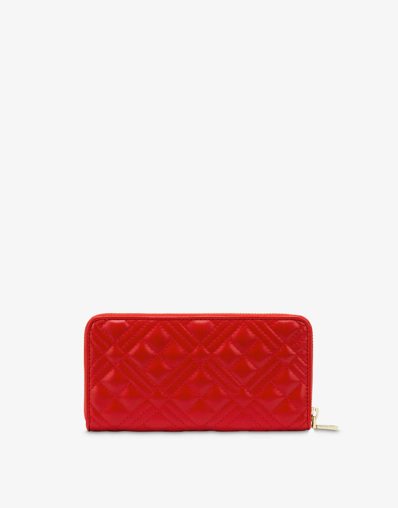 Cartera con logo Rojo Love Moschino 1