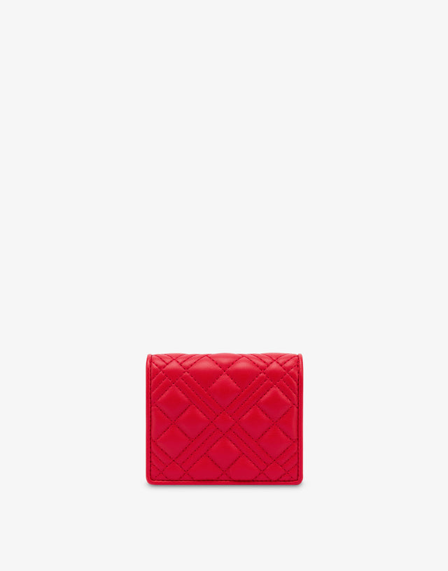 Cartera pequeña acolchada  Rojo Love Moschino 1