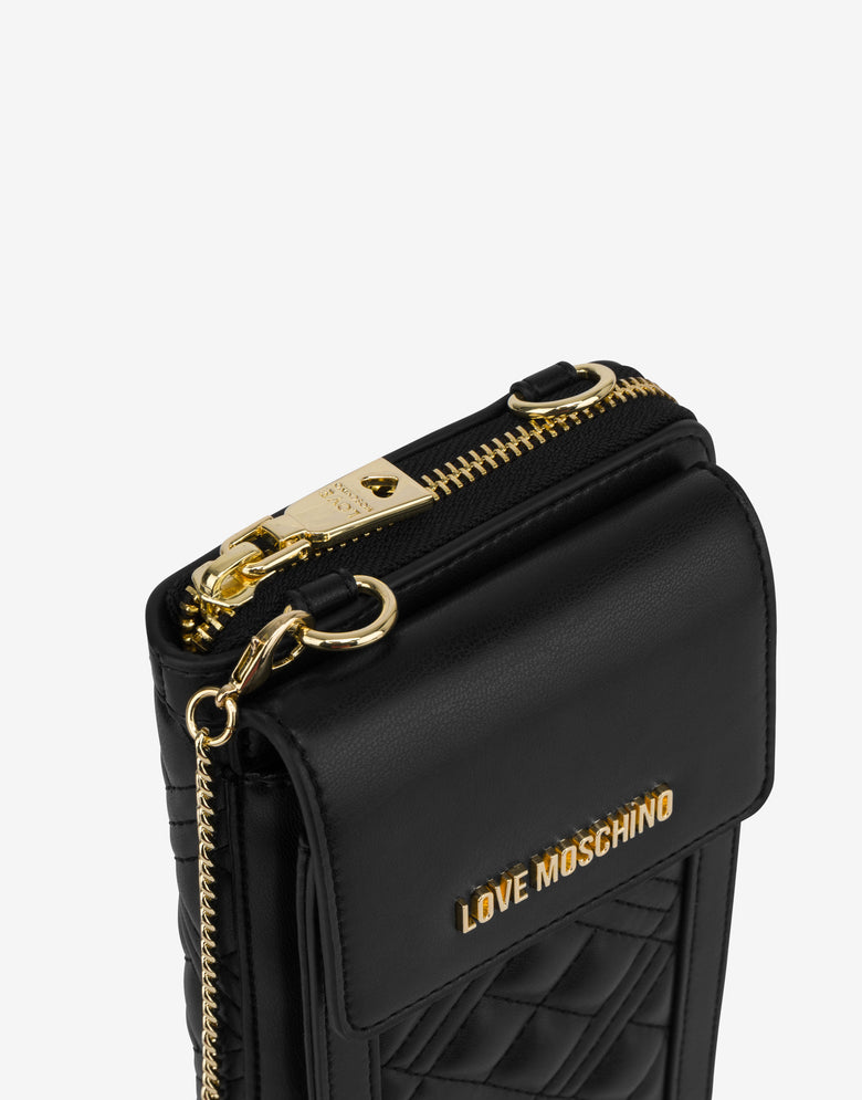 绗缝手机包 黑色 Love Moschino 3