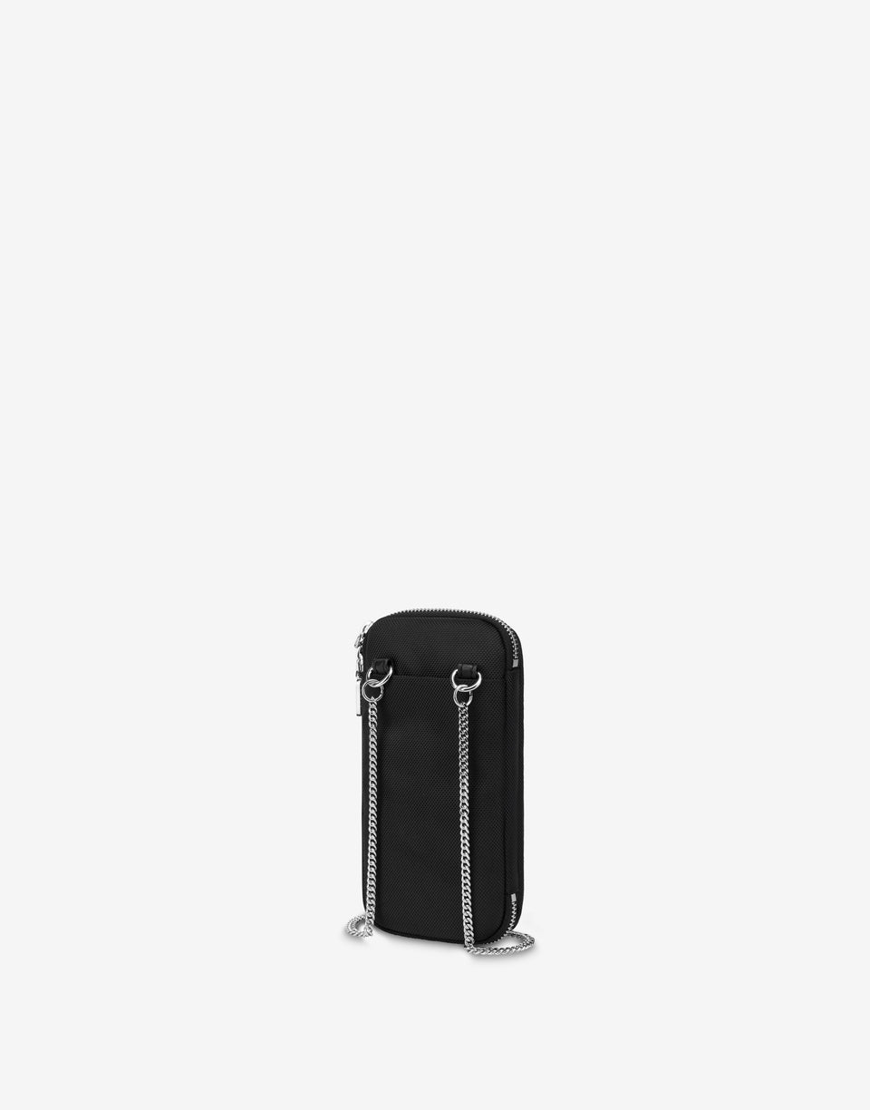 Nylon phone holder bag Black Love Moschino 1